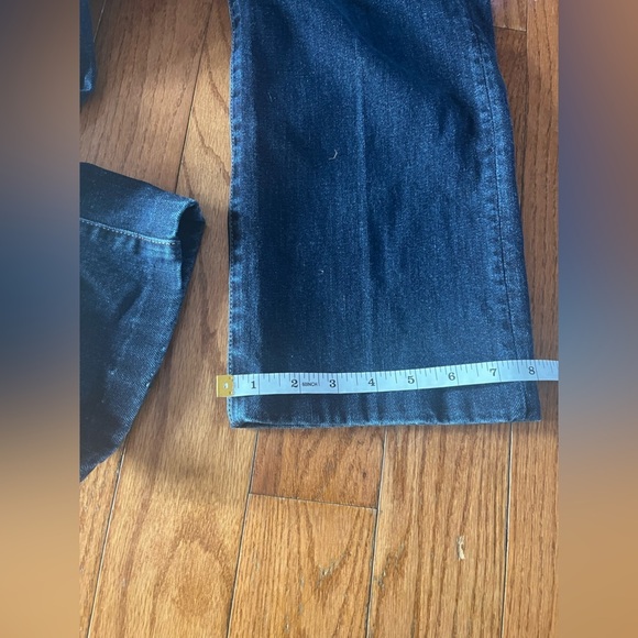 Lauren Ralph Lauren Dark Blue Denim Classic 5 Pocket Jeans Straight Ankle sz 12 - Picture 9 of 11